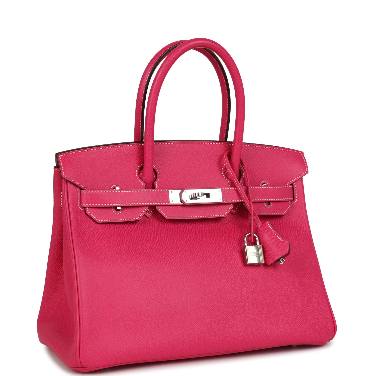 Birkin 30 Rose Tyrien Epsom Palladium Hardware Bag