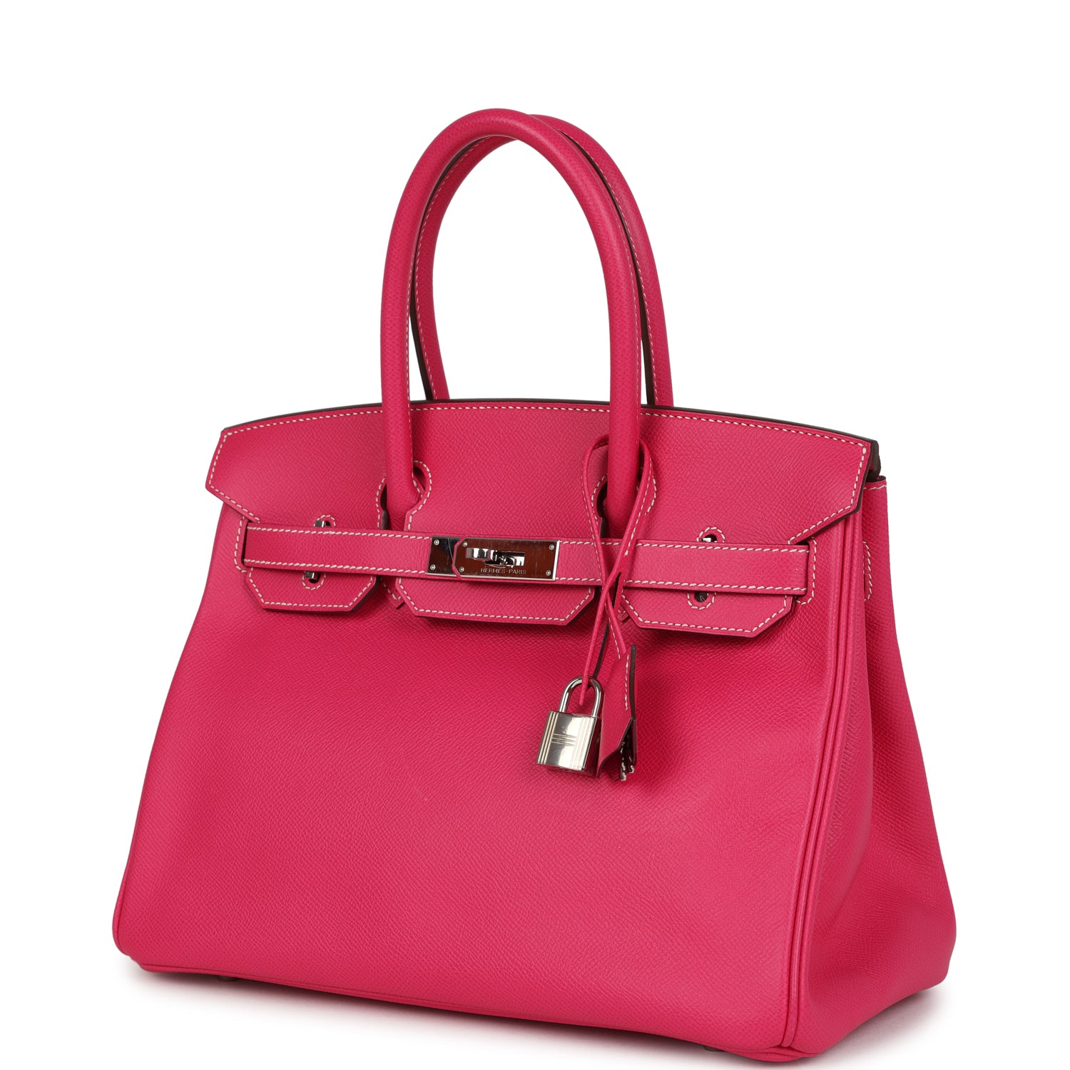Birkin 30 Rose Tyrien Epsom Palladium Hardware Bag