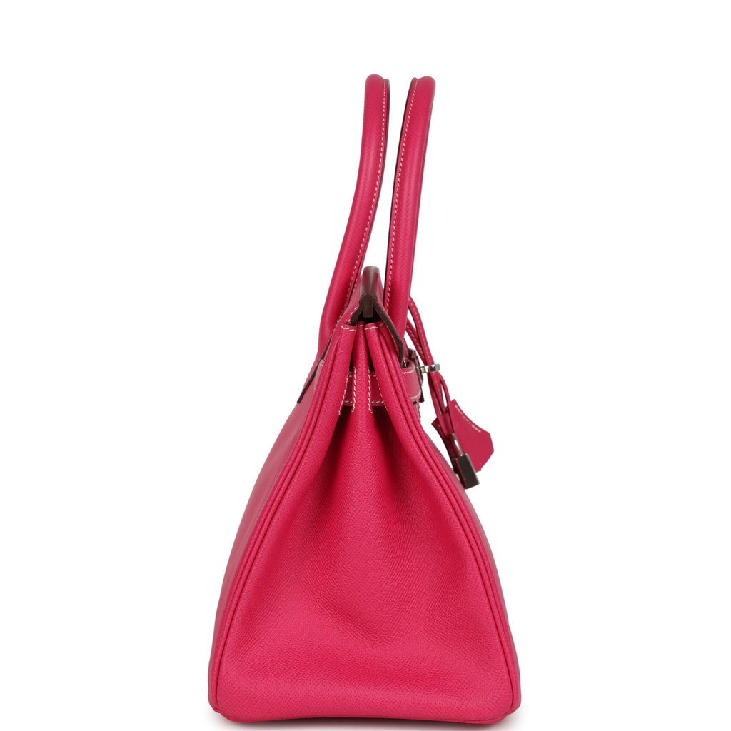 Birkin 30 Rose Tyrien Epsom Palladium Hardware Bag
