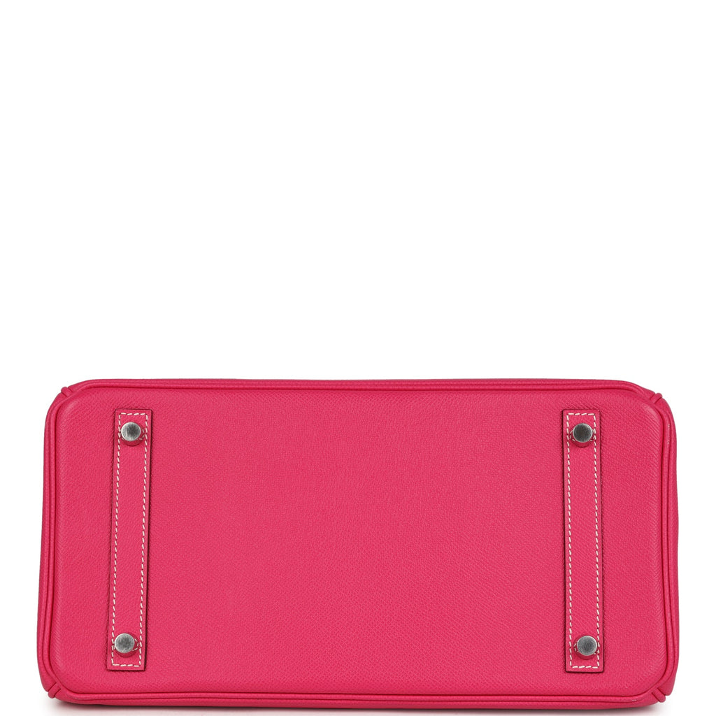 Birkin 30 Rose Tyrien Epsom Palladium Hardware Bag