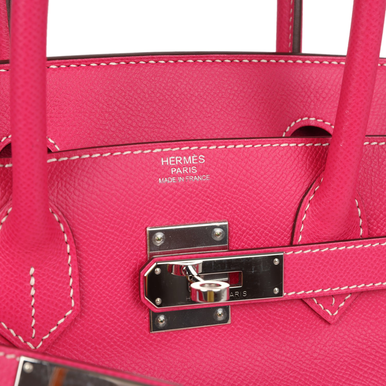 Birkin 30 Rose Tyrien Epsom Palladium Hardware Bag