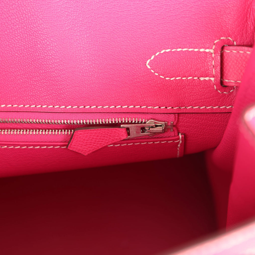 Birkin 30 Rose Tyrien Epsom Palladium Hardware Bag