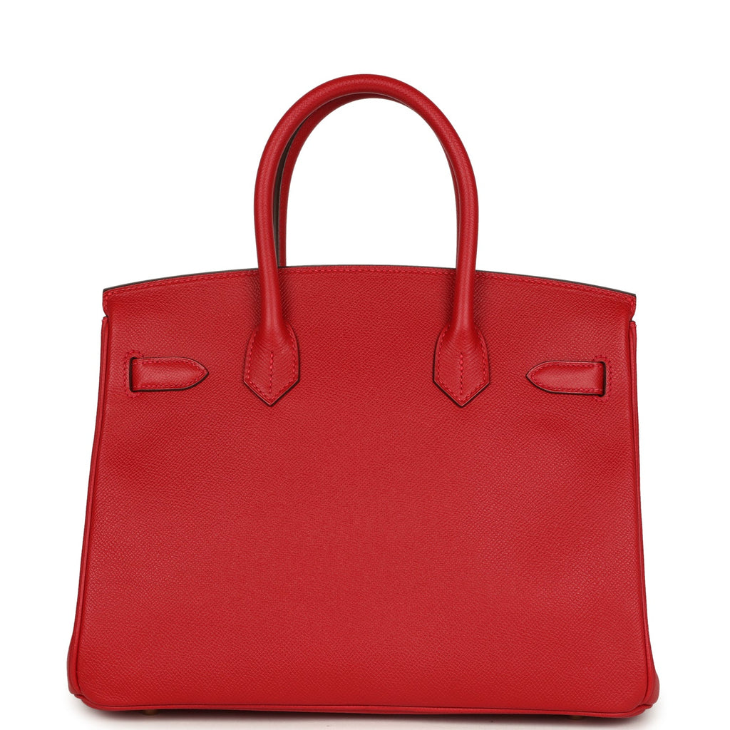 Birkin 30 Rouge Casaque Epsom Gold Hardware Bag