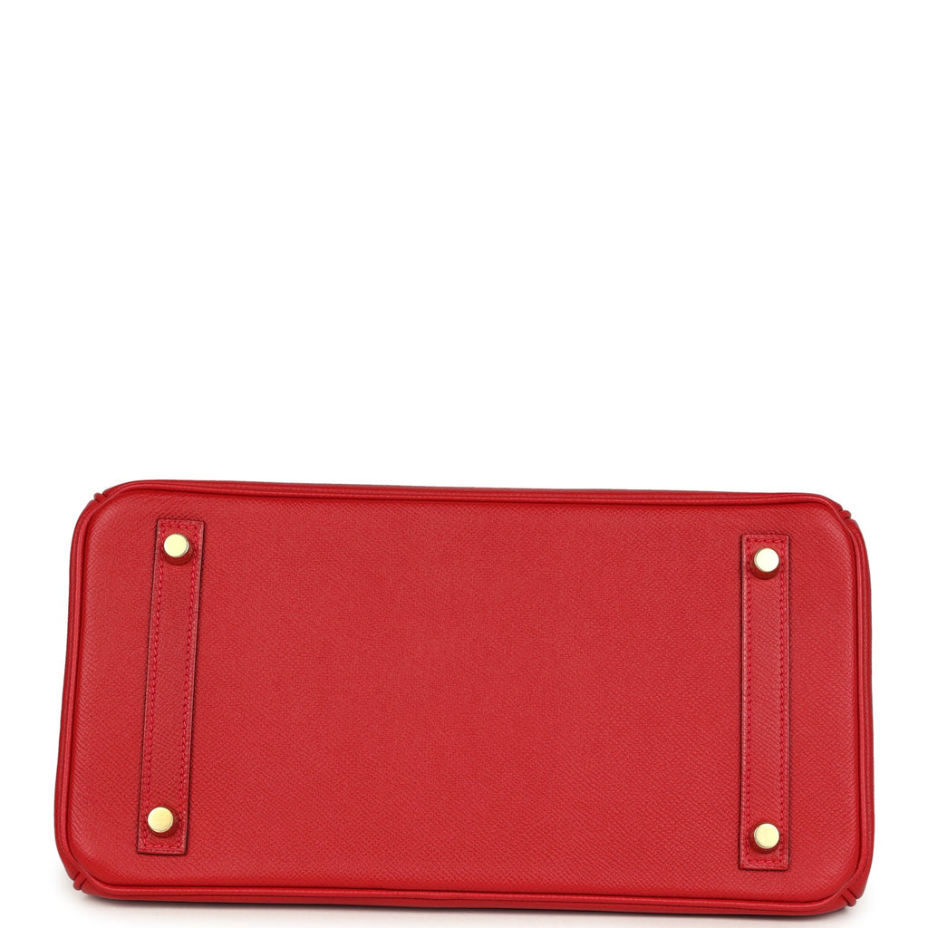 Birkin 30 Rouge Casaque Epsom Gold Hardware Bag