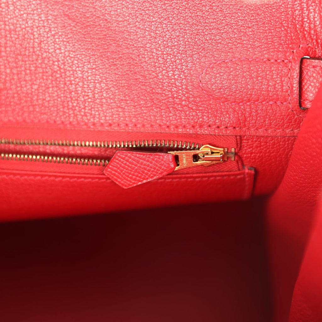 Birkin 30 Rouge Casaque Epsom Gold Hardware Bag
