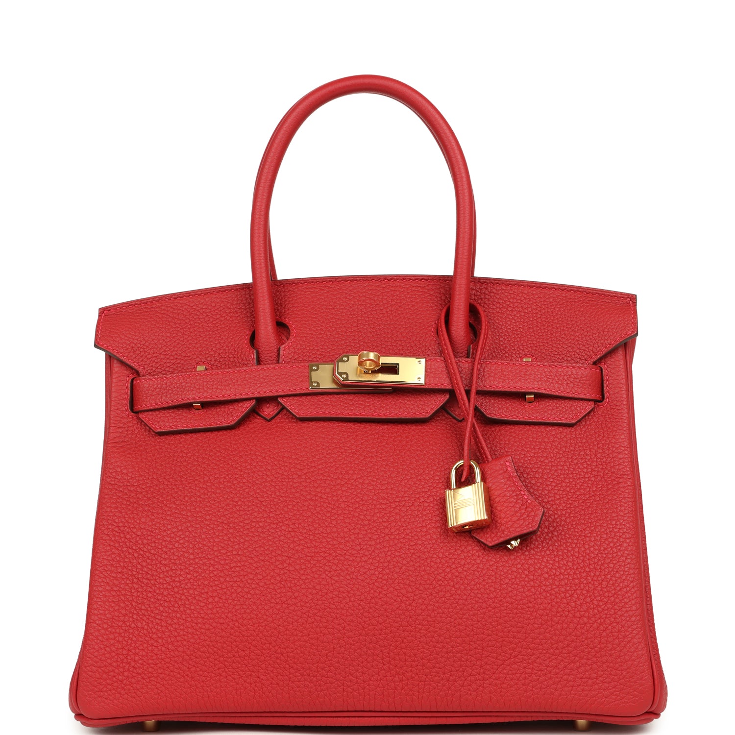 Birkin 30 Rouge Casaque Togo Gold Hardware Bag
