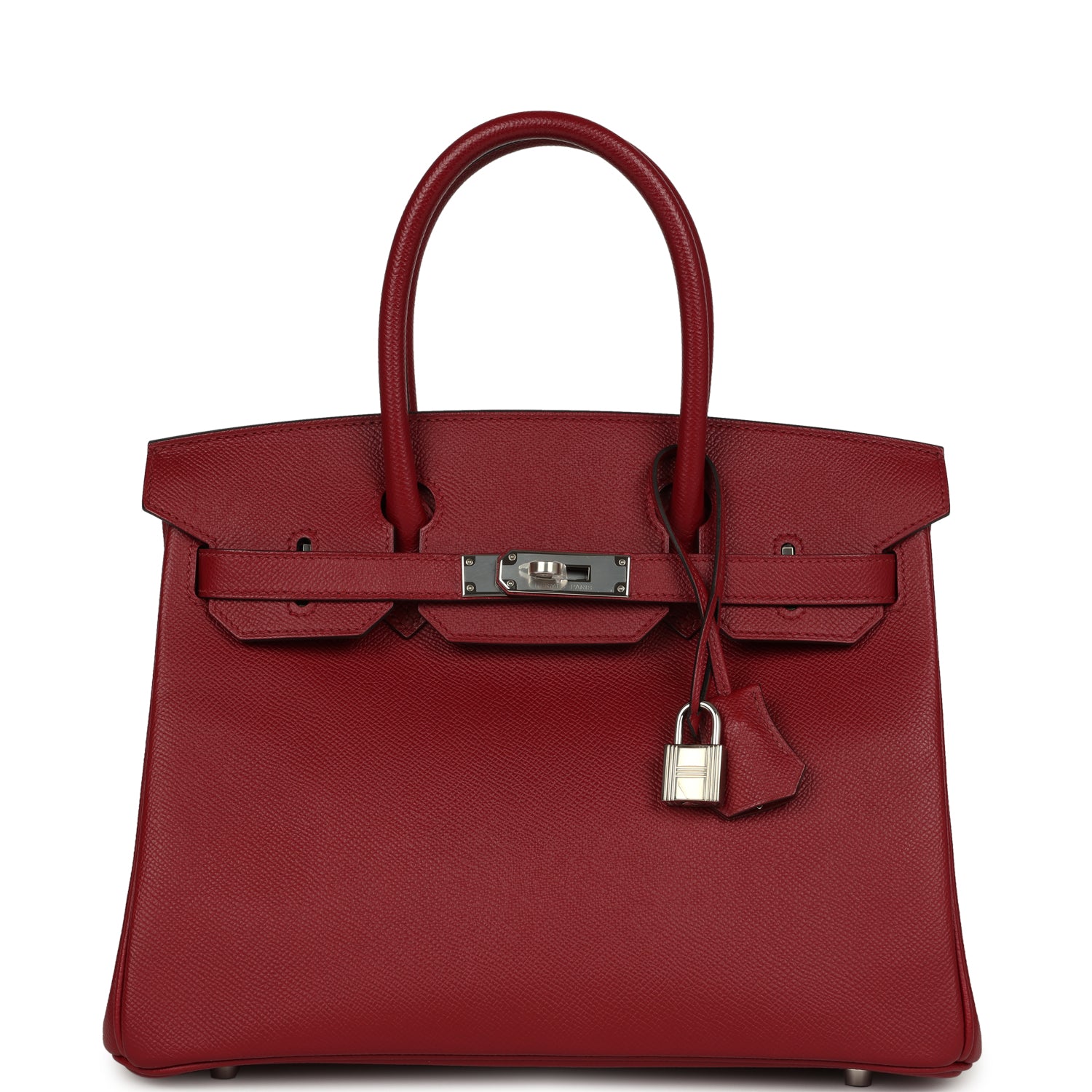 Birkin 30 Rouge Grenat Epsom Palladium Hardware Bag