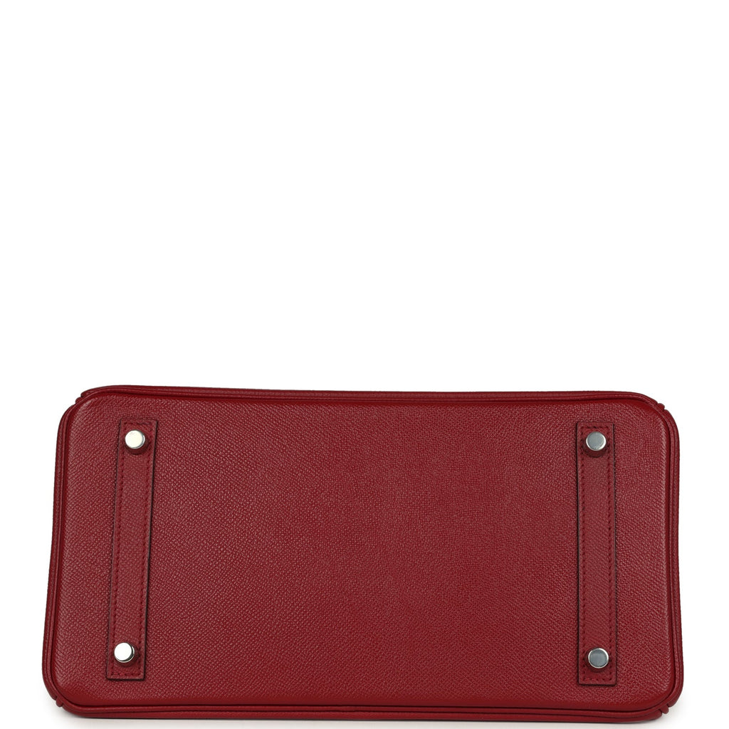 Birkin 30 Rouge Grenat Epsom Palladium Hardware Bag
