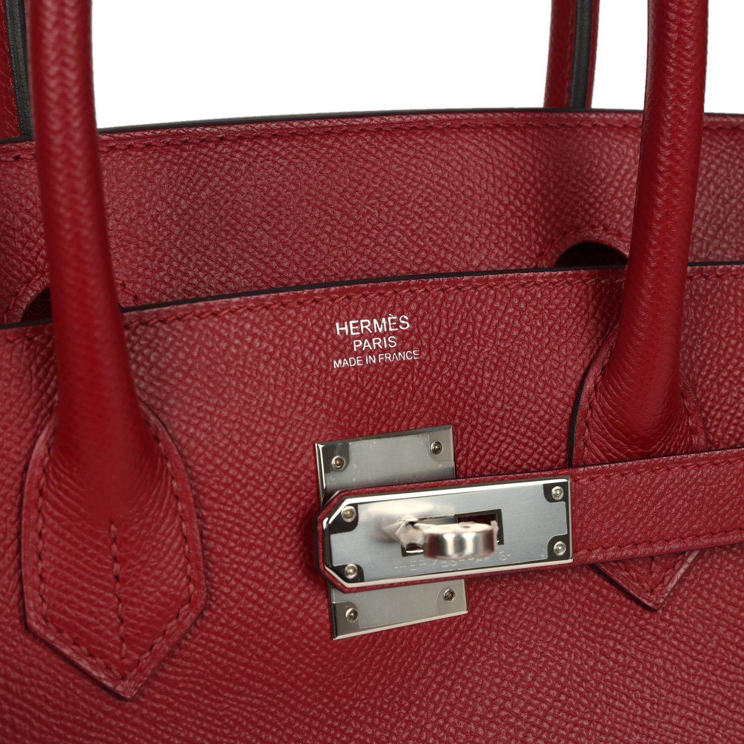 Birkin 30 Rouge Grenat Epsom Palladium Hardware Bag
