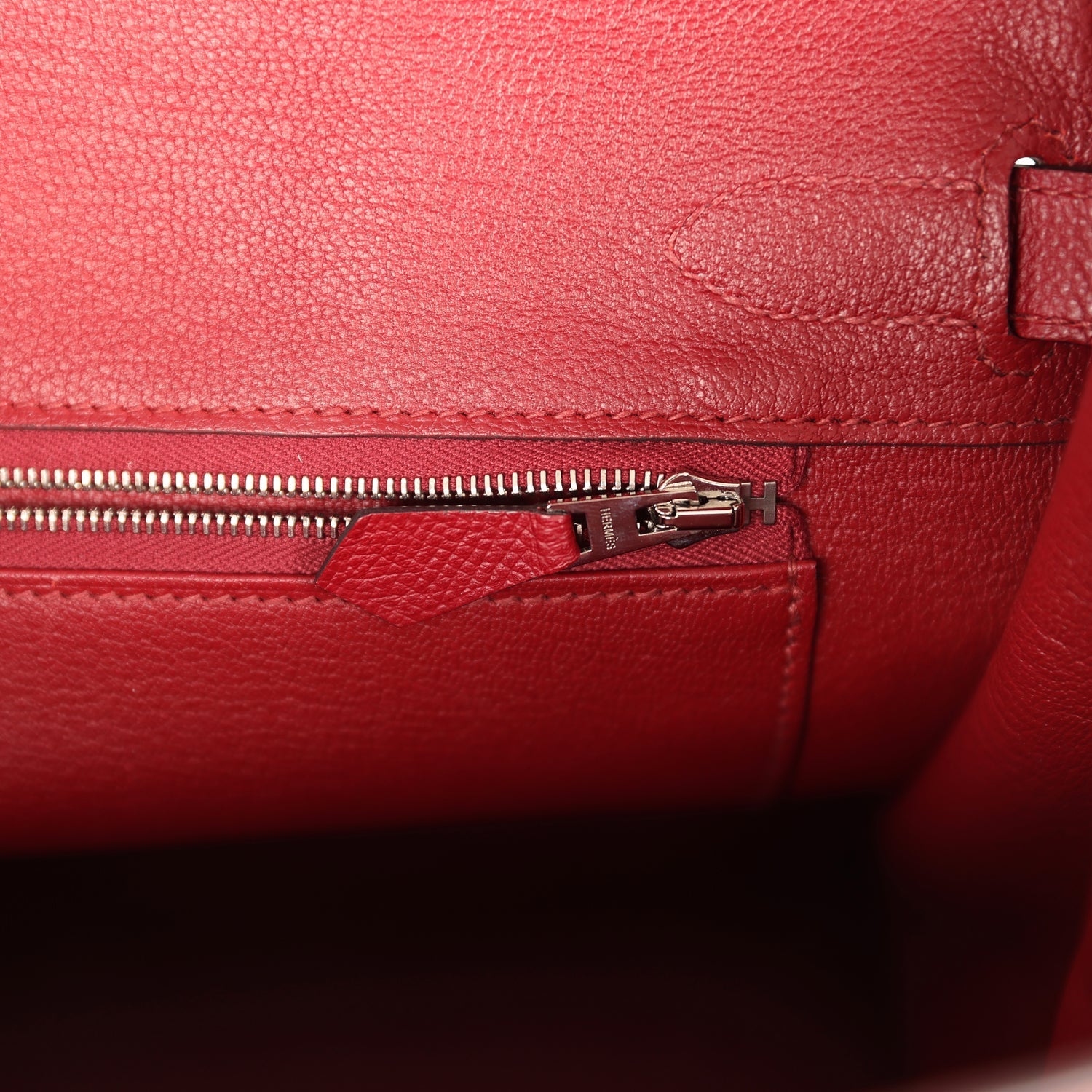 Birkin 30 Rouge Grenat Epsom Palladium Hardware Bag