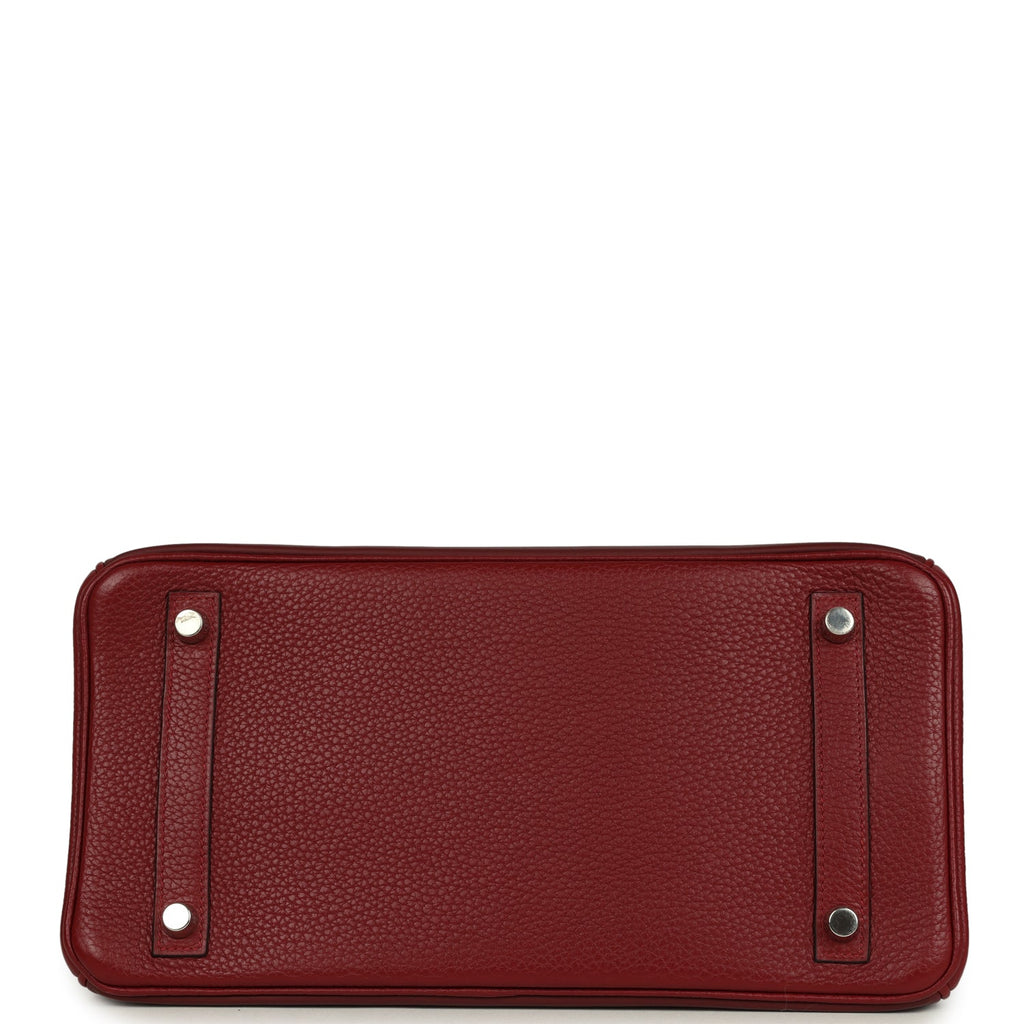 Birkin 30 Rouge H Sombrero, Epsom and Clemence Palladium Hardware Bag