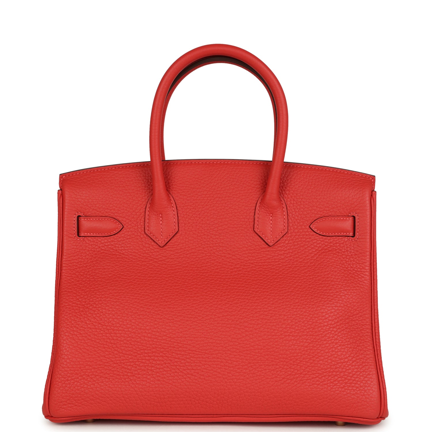 Birkin 30 Rouge Pivoine Clemence Gold Hardware Bag