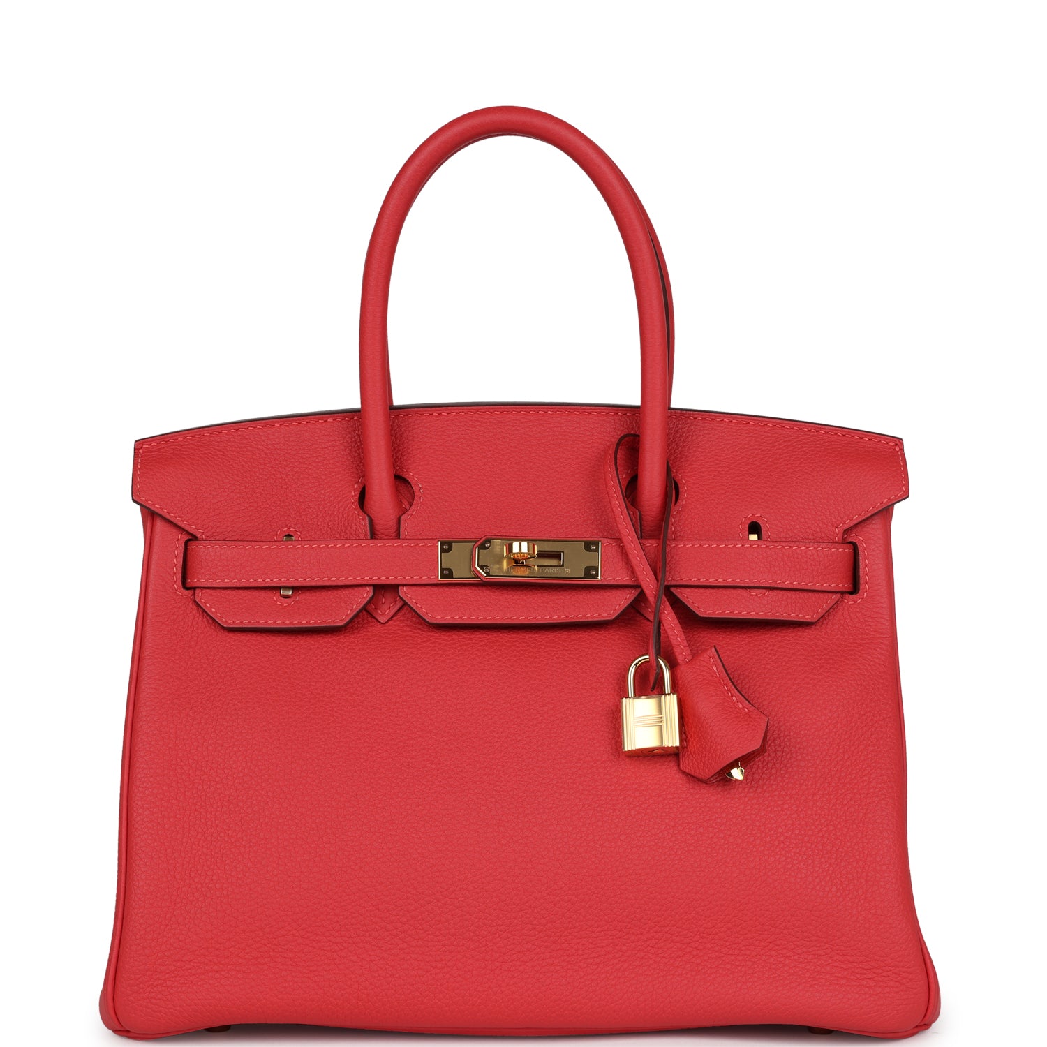 Birkin 30 Rouge Pivoine Togo Gold Hardware Bag