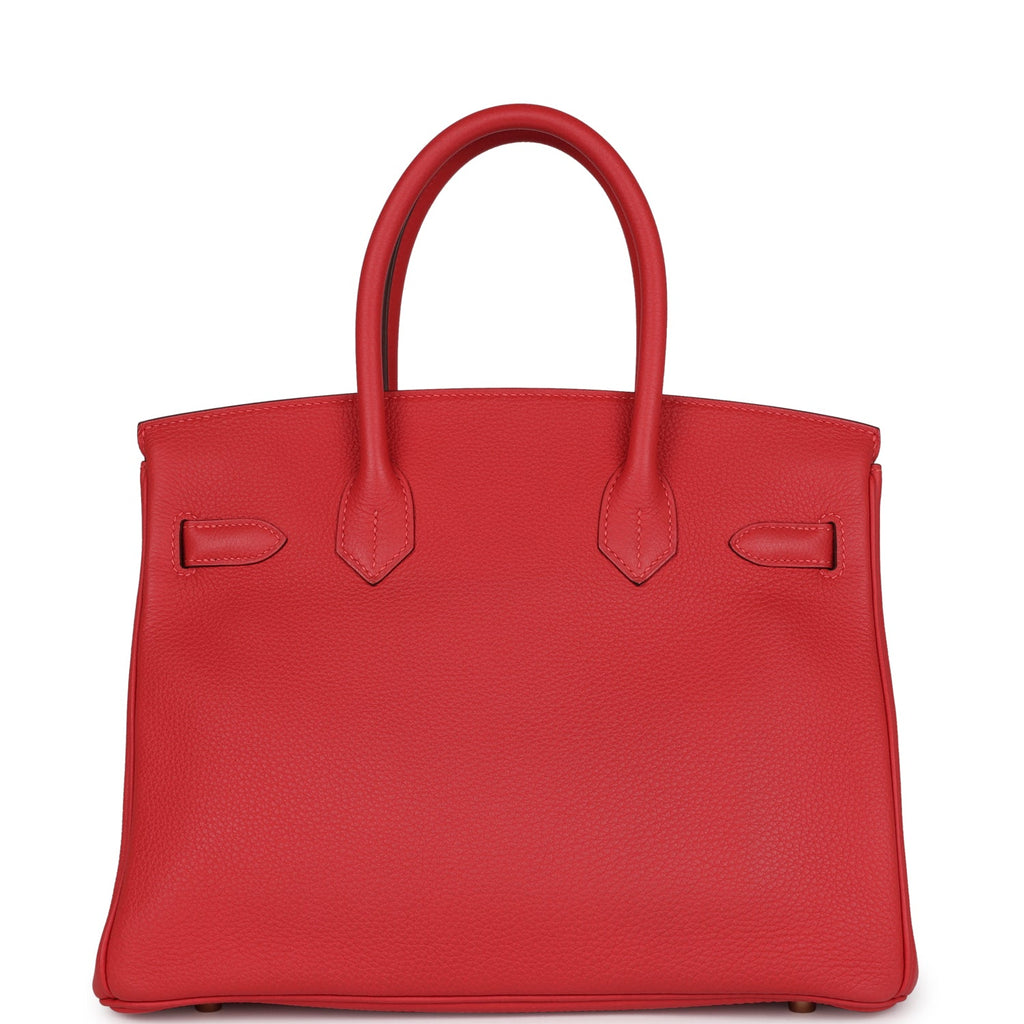 Birkin 30 Rouge Pivoine Togo Gold Hardware Bag