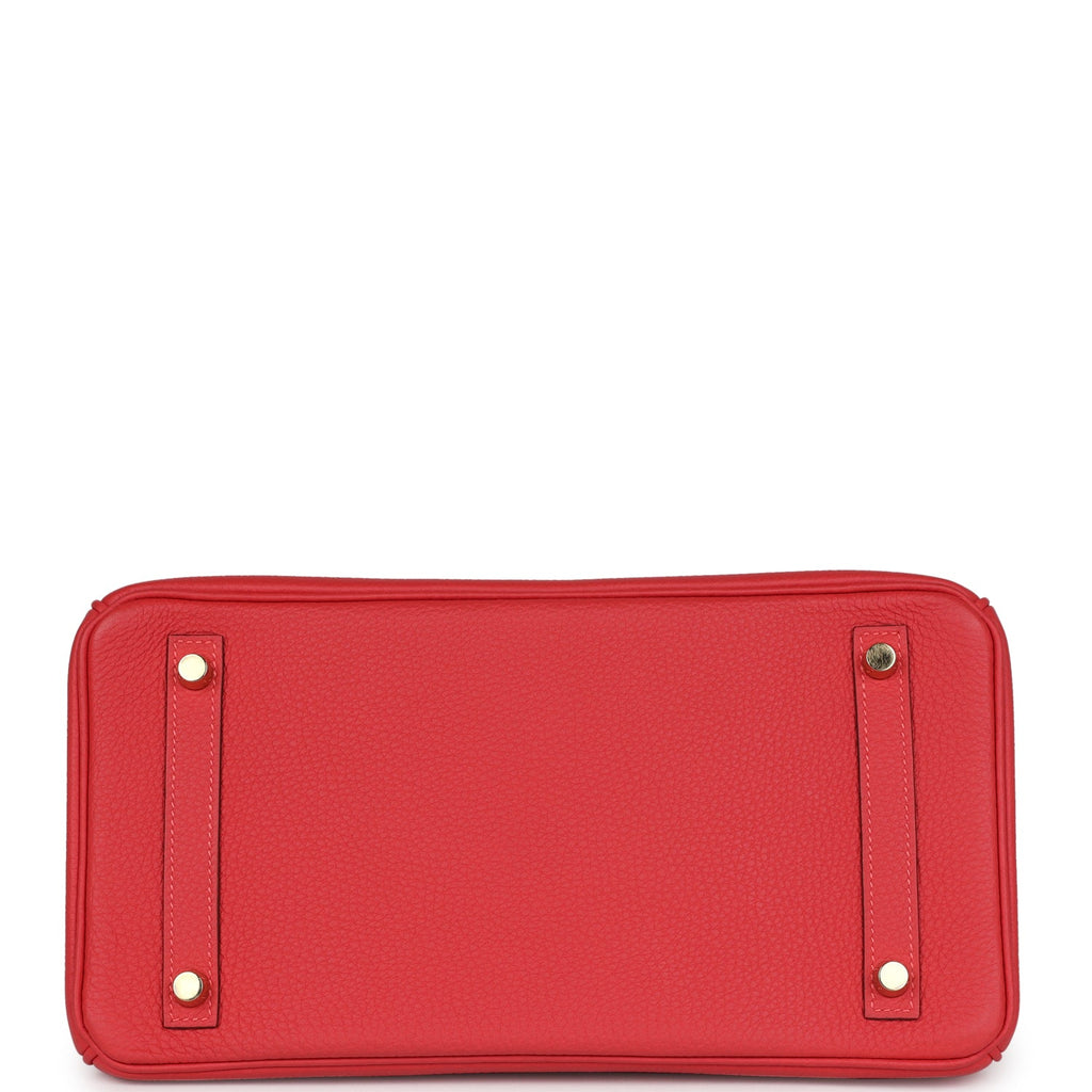 Birkin 30 Rouge Pivoine Togo Gold Hardware Bag