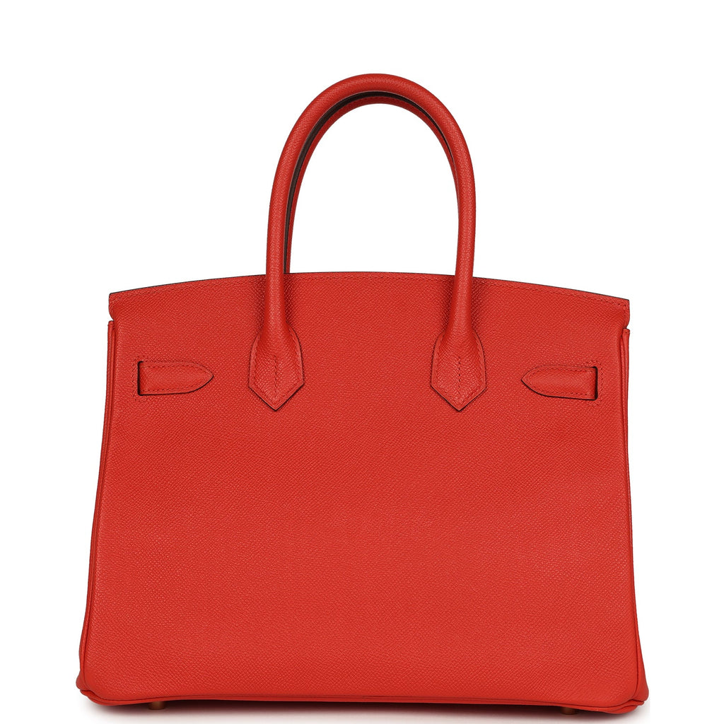 Birkin 30 Rouge Tomate Epsom Gold Hardware Bag