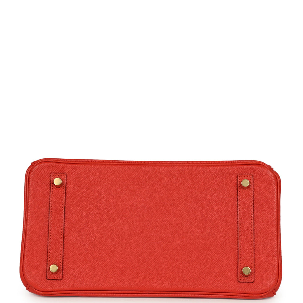 Birkin 30 Rouge Tomate Epsom Gold Hardware Bag