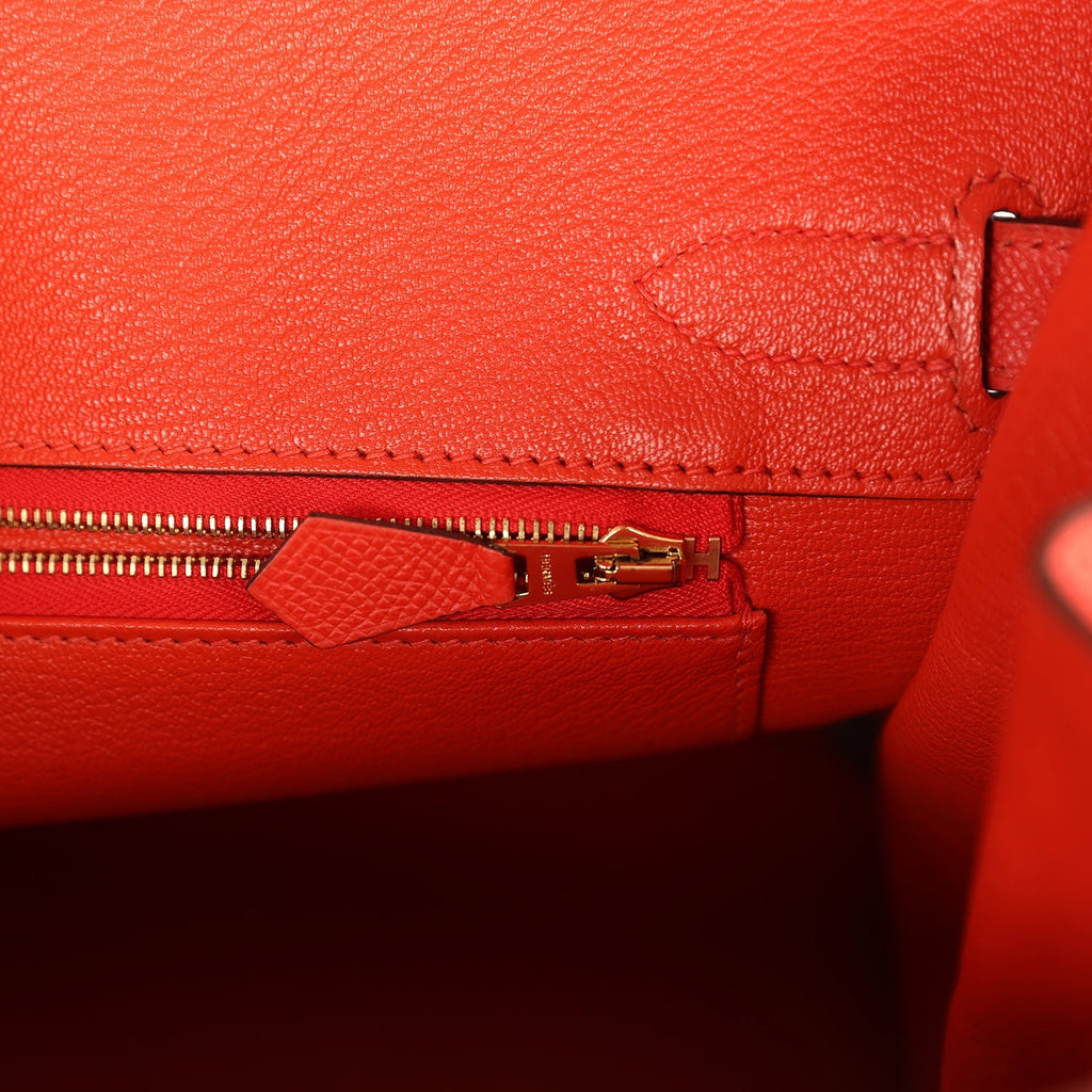 Birkin 30 Rouge Tomate Epsom Gold Hardware Bag