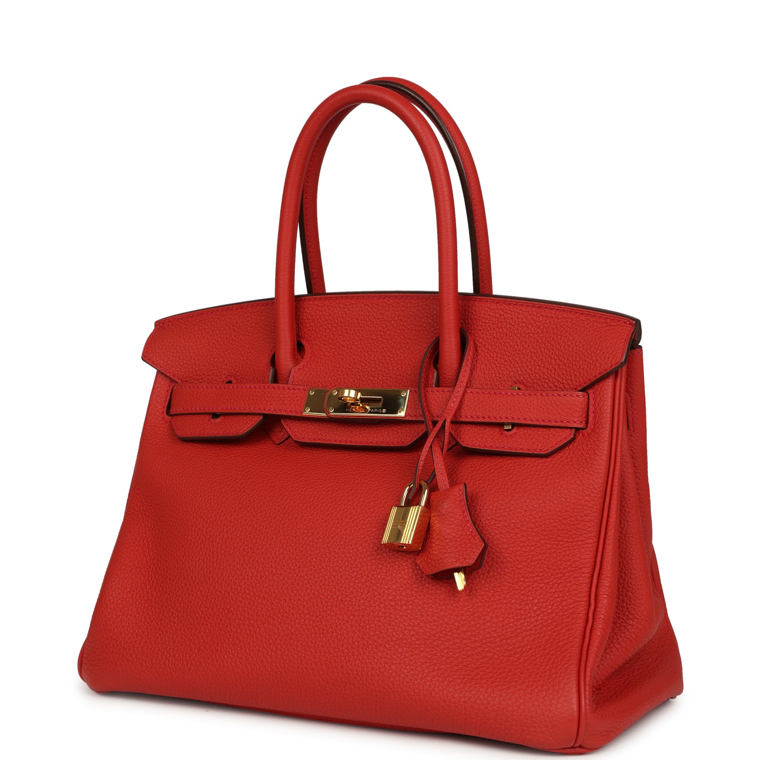 Birkin 30 Rouge Tomate Togo Gold Hardware Bag
