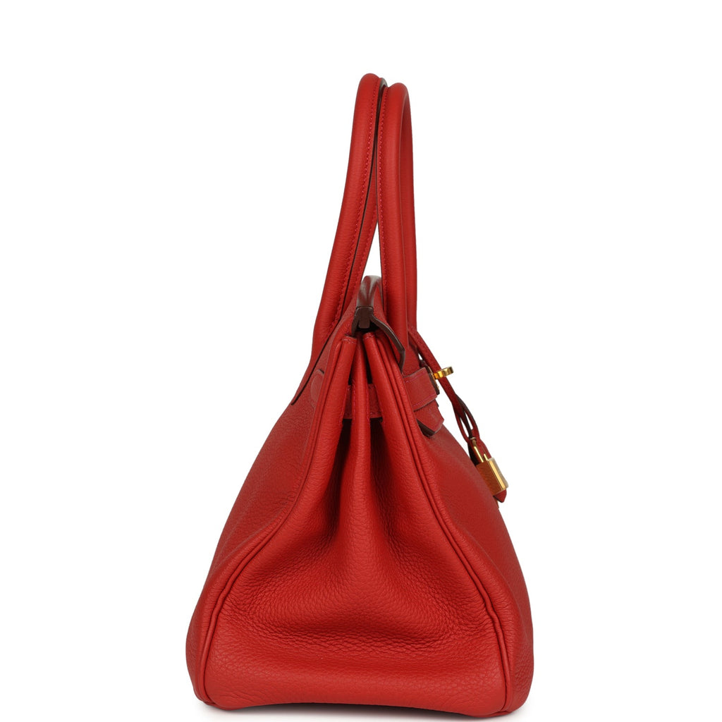 Birkin 30 Rouge Tomate Togo Gold Hardware Bag