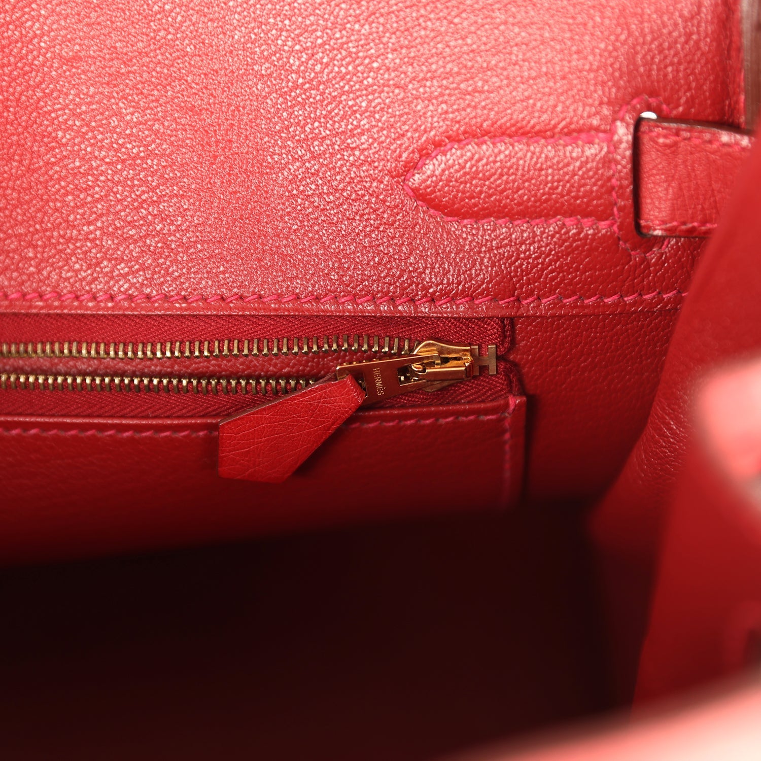 Birkin 30 Rouge Vif Ostrich Gold Hardware Bag