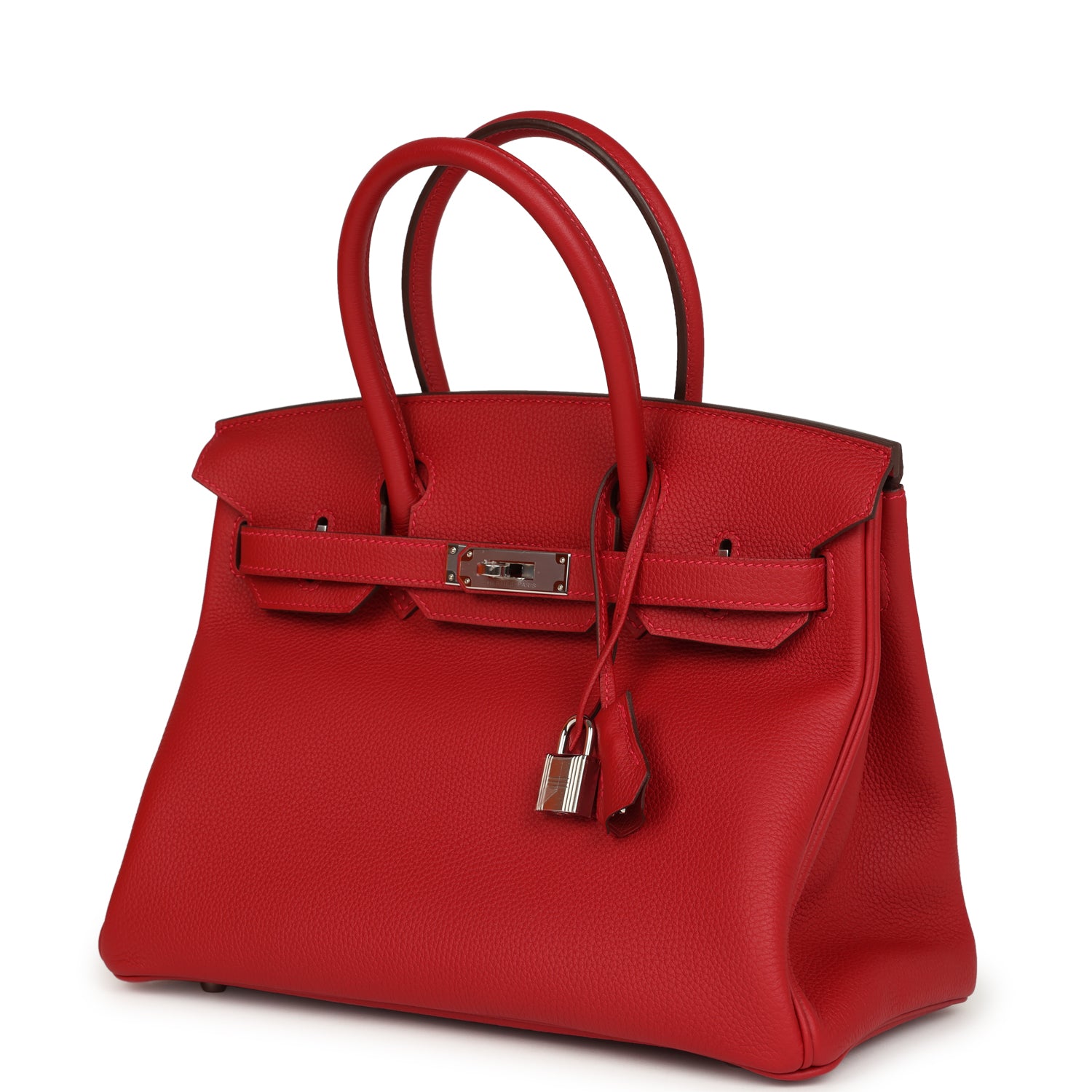 Birkin 30 Rouge Vif Togo Palladium Hardware Bag