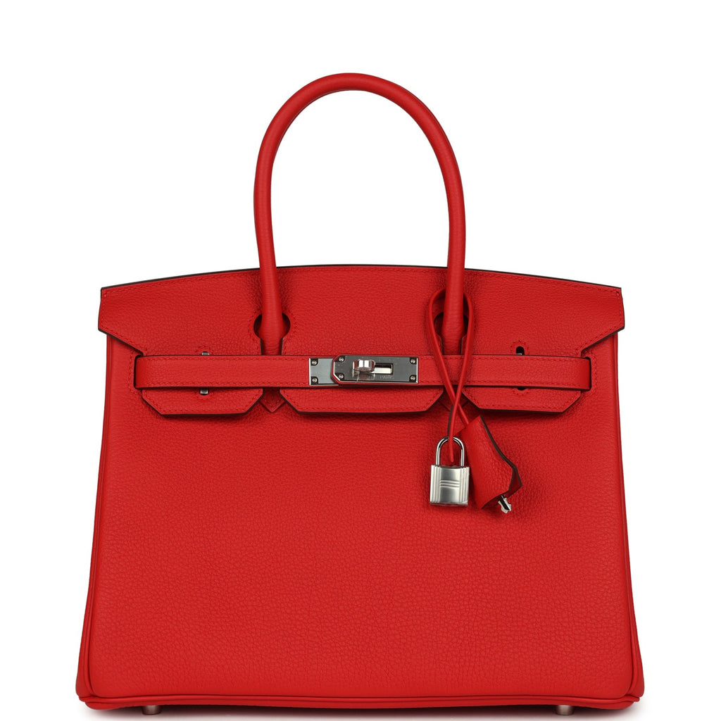 Birkin 30 Rouge de Coeur Togo Palladium Hardware Bag