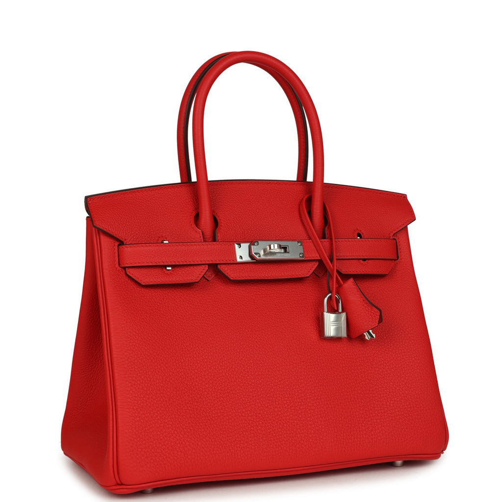 Birkin 30 Rouge de Coeur Togo Palladium Hardware Bag