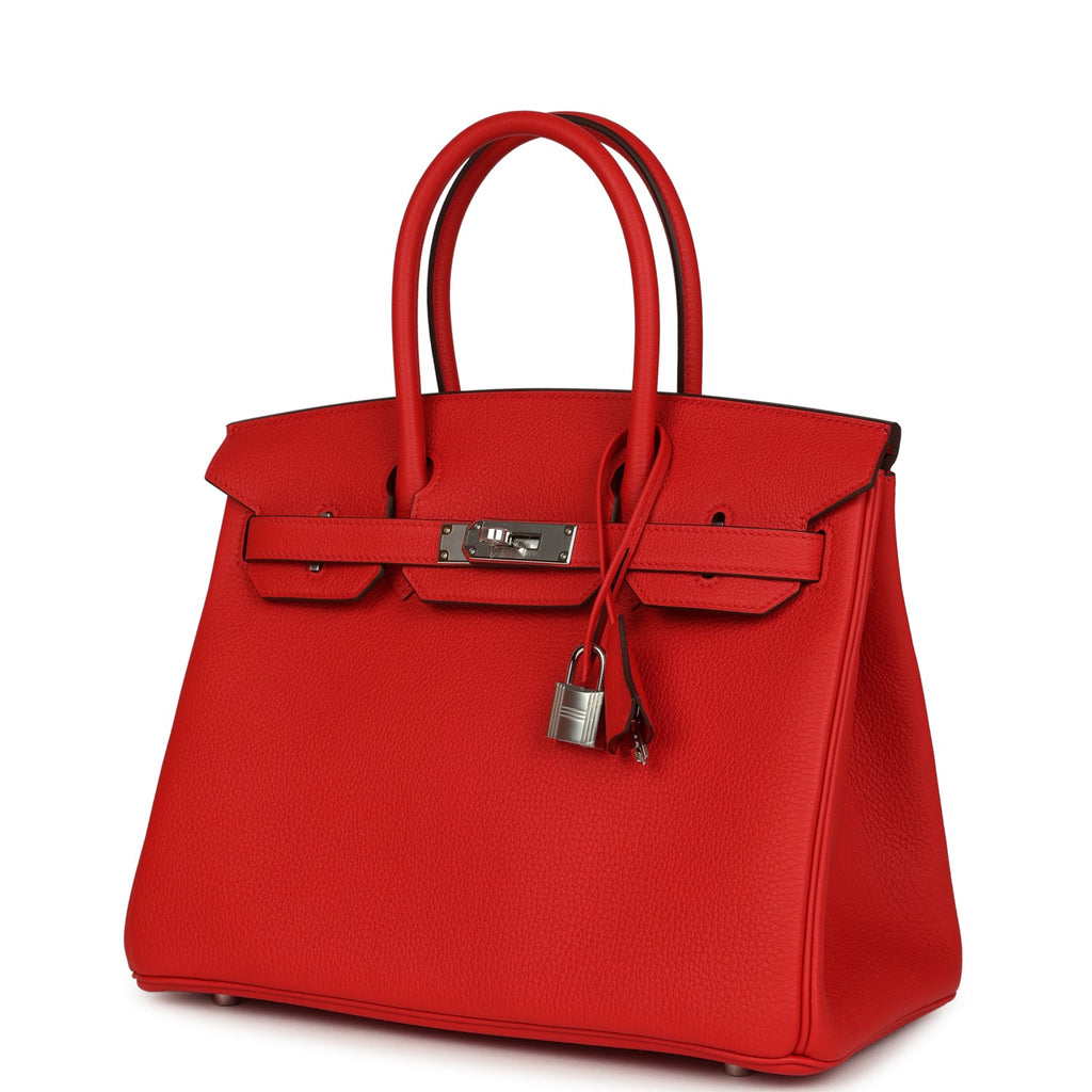 Birkin 30 Rouge de Coeur Togo Palladium Hardware Bag