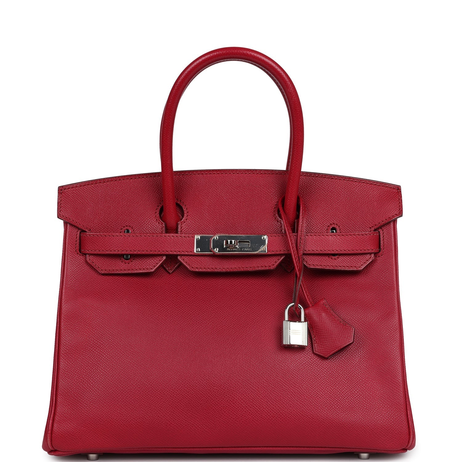 Birkin 30 Rubis Epsom Palladium Hardware Bag