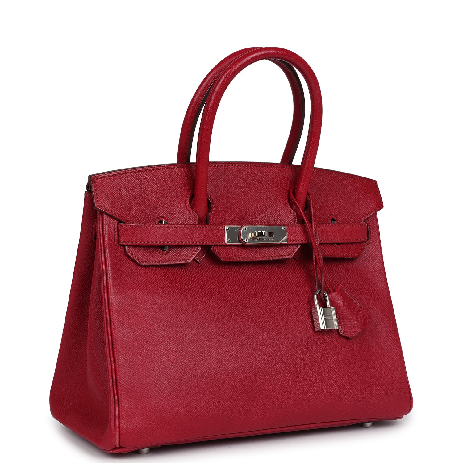 Birkin 30 Rubis Epsom Palladium Hardware Bag