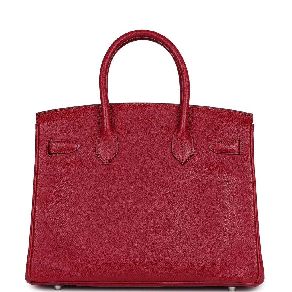 Birkin 30 Rubis Epsom Palladium Hardware Bag