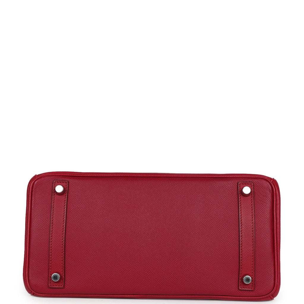 Birkin 30 Rubis Epsom Palladium Hardware Bag