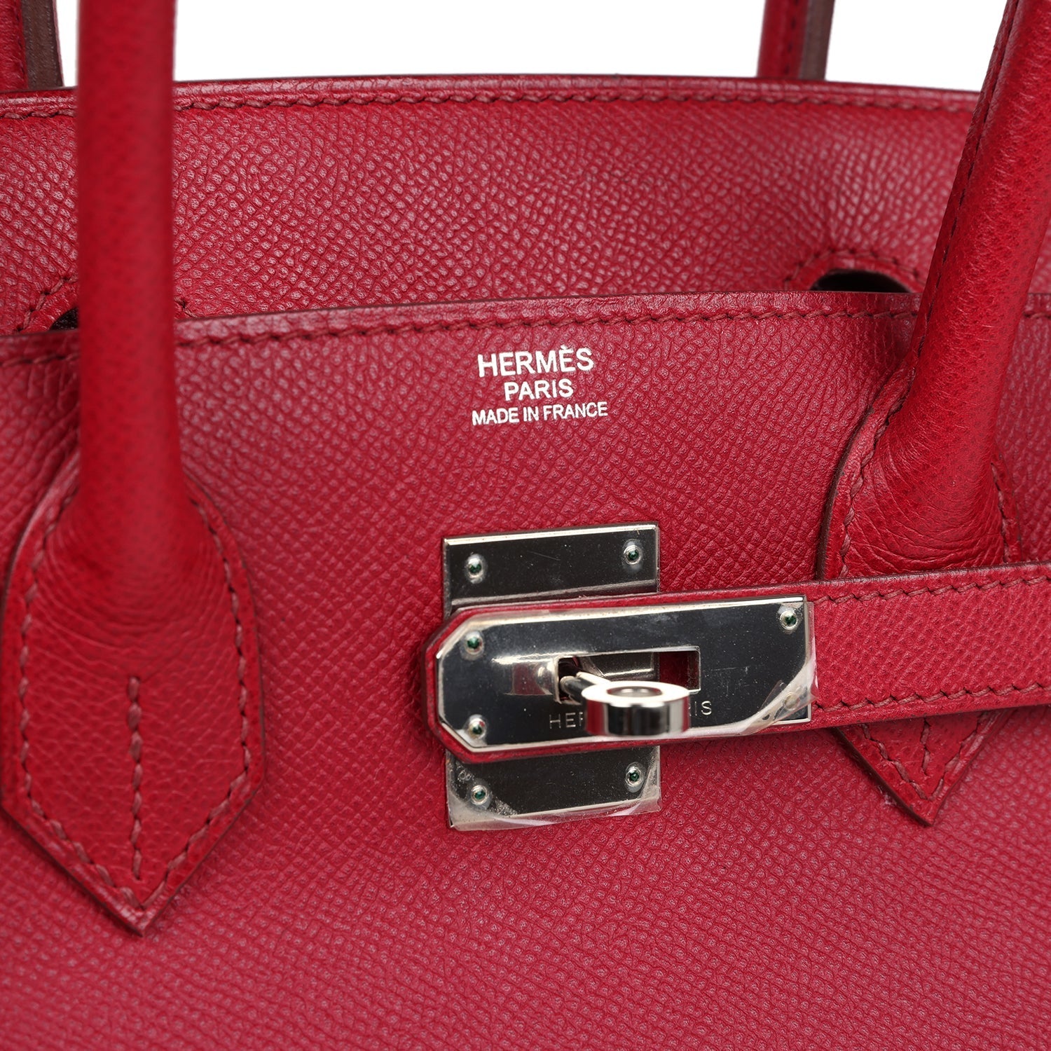 Birkin 30 Rubis Epsom Palladium Hardware Bag
