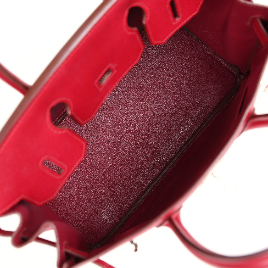 Birkin 30 Rubis Epsom Palladium Hardware Bag