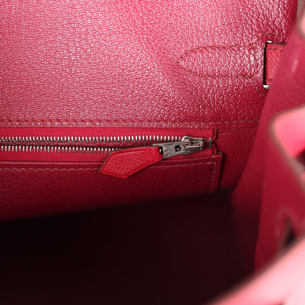 Birkin 30 Rubis Epsom Palladium Hardware Bag