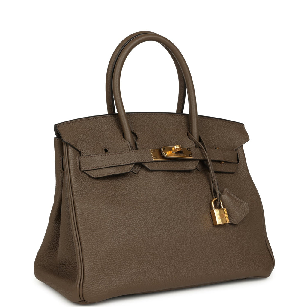 Birkin 30 Taupe Grey Togo Gold Hardware Bag