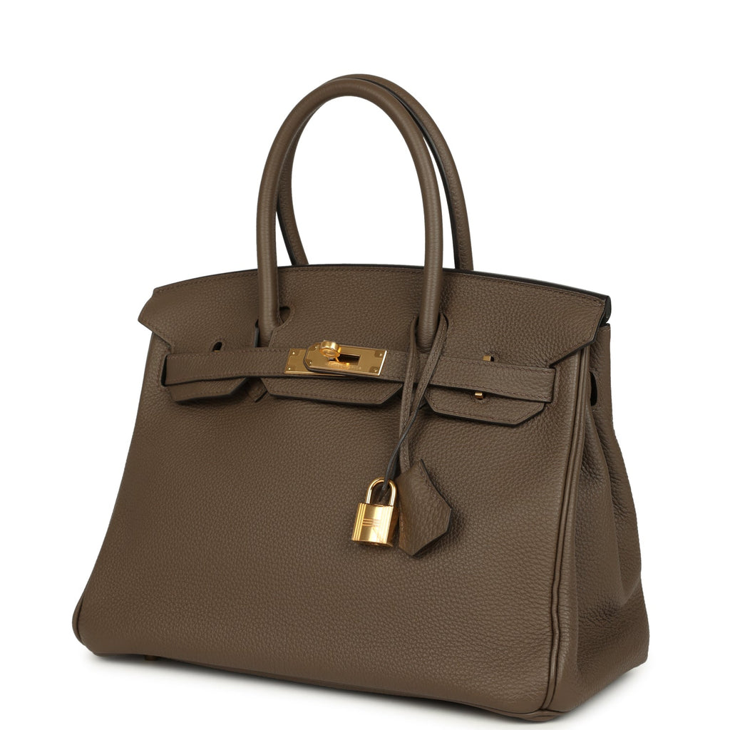 Birkin 30 Taupe Grey Togo Gold Hardware Bag