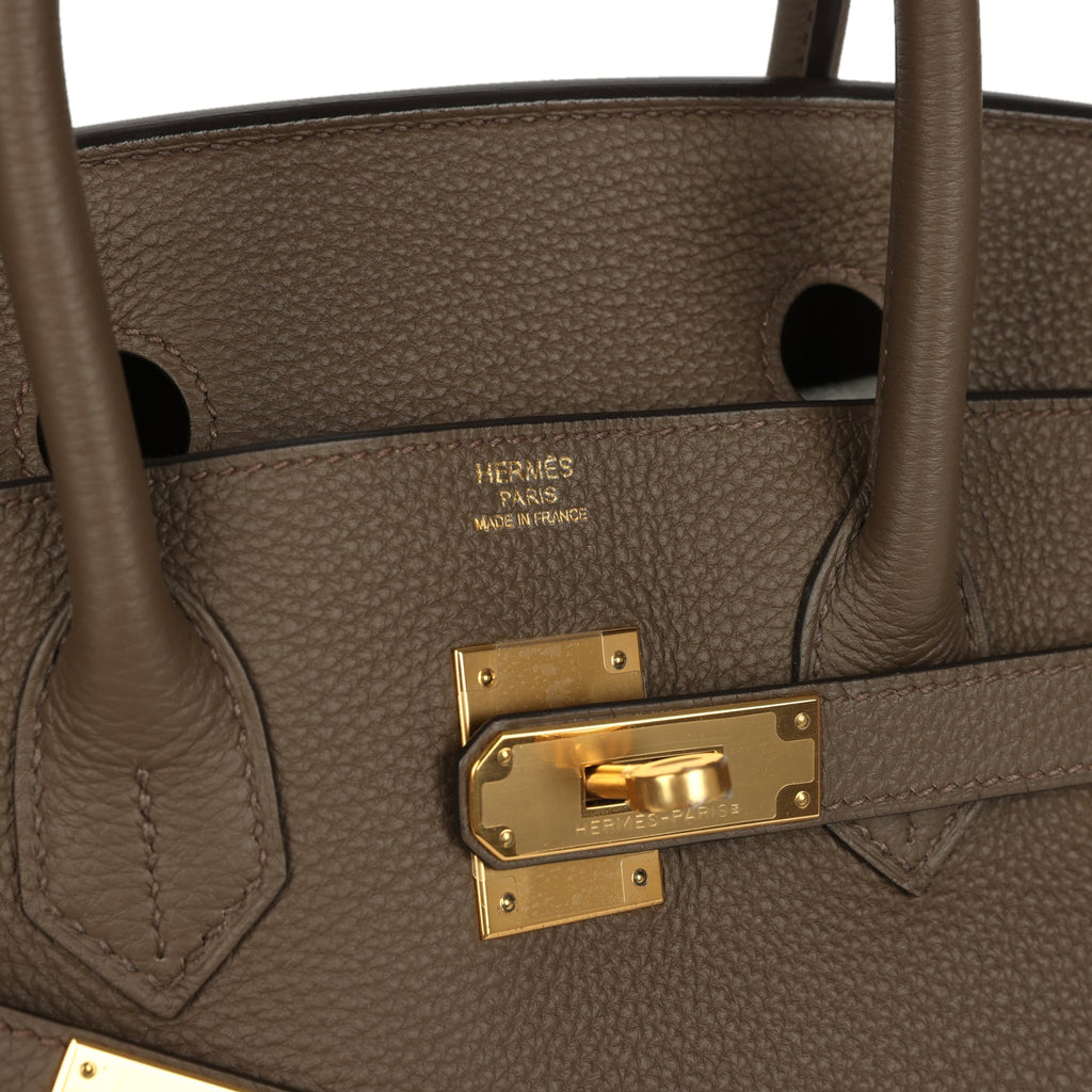 Birkin 30 Taupe Grey Togo Gold Hardware Bag