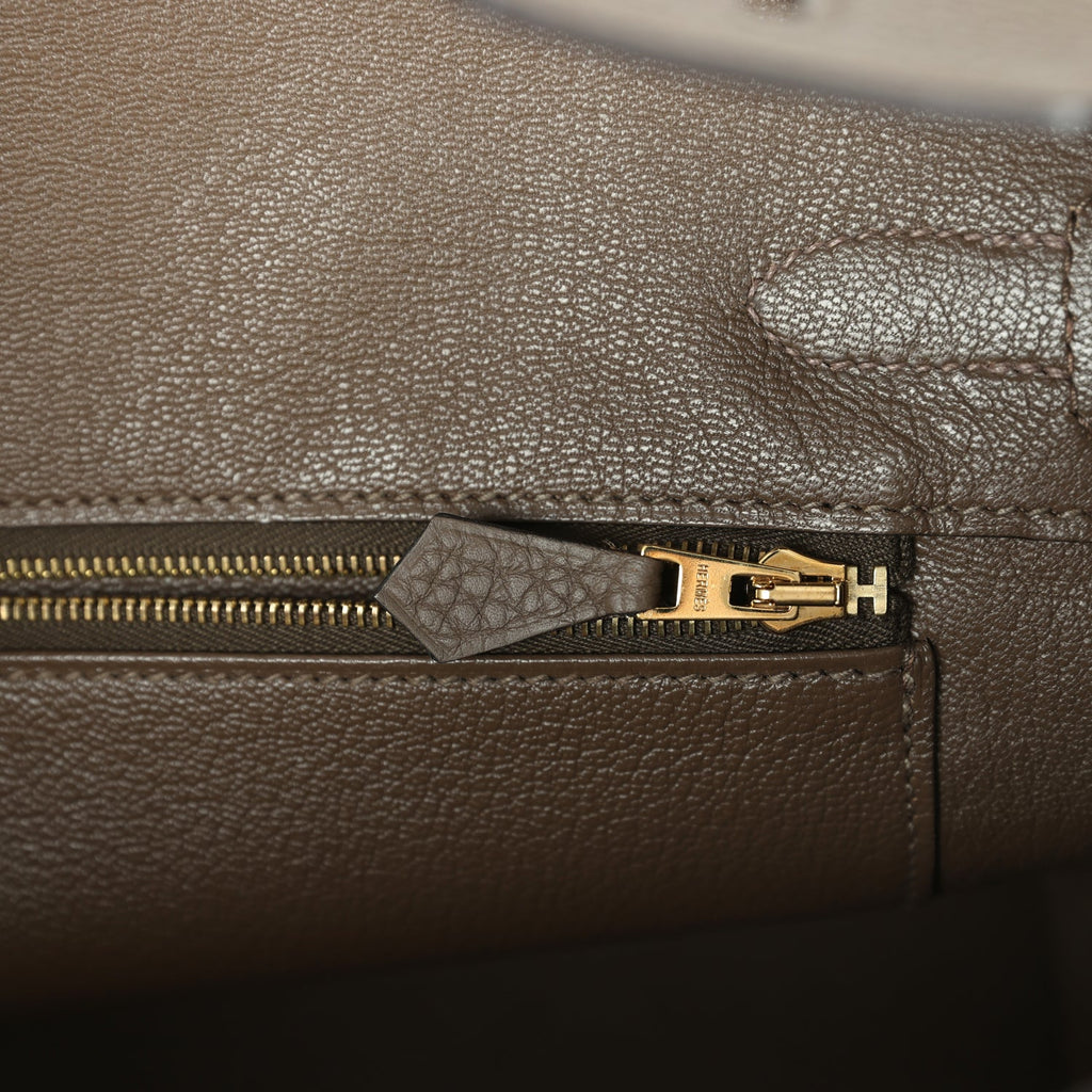 Birkin 30 Taupe Grey Togo Gold Hardware Bag