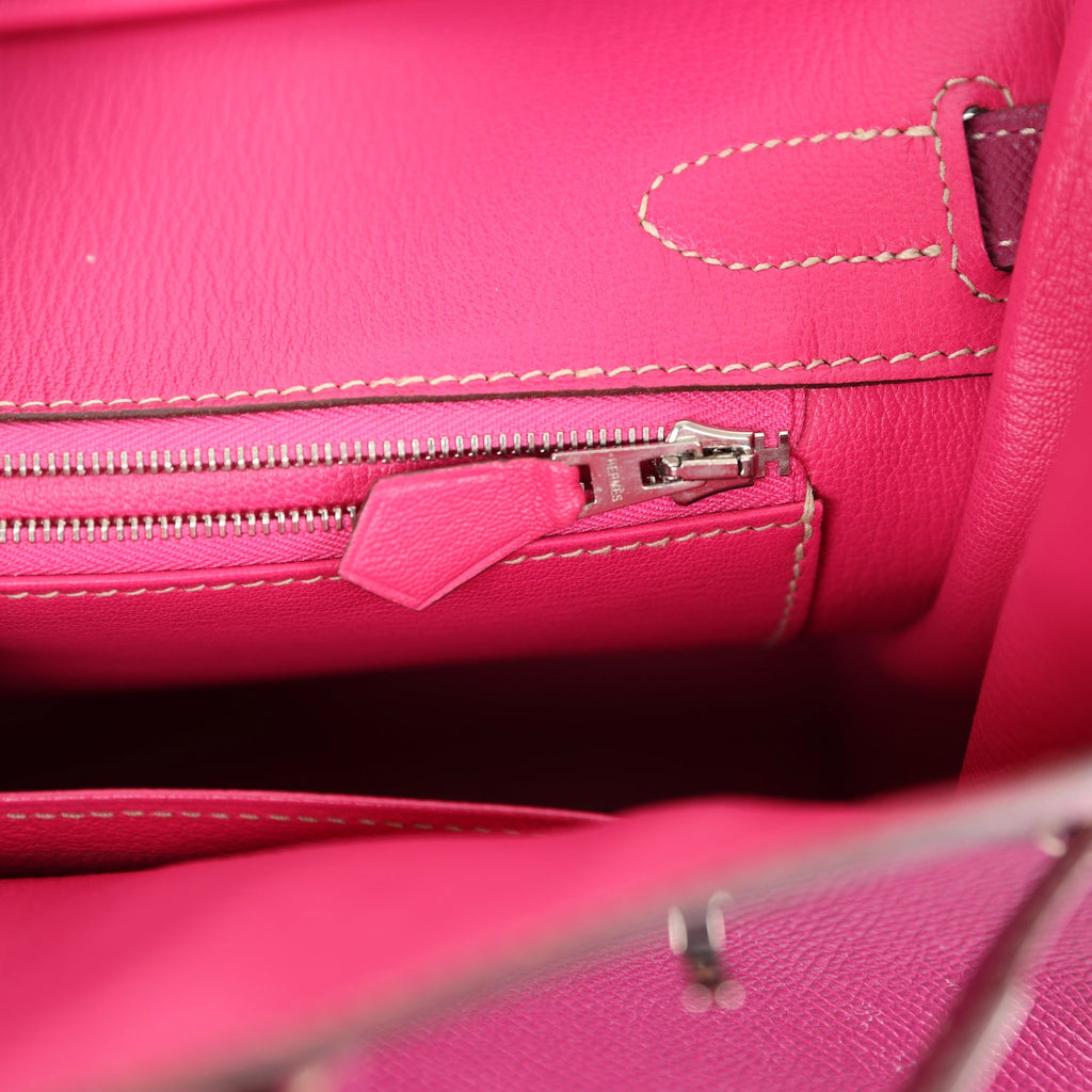 Birkin 30 Tosca Candy Epsom Palladium Hardware Bag