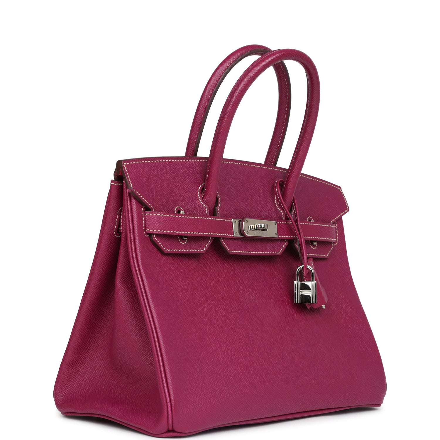 Birkin 30 Tosca Candy Epsom Palladium Hardware Bag