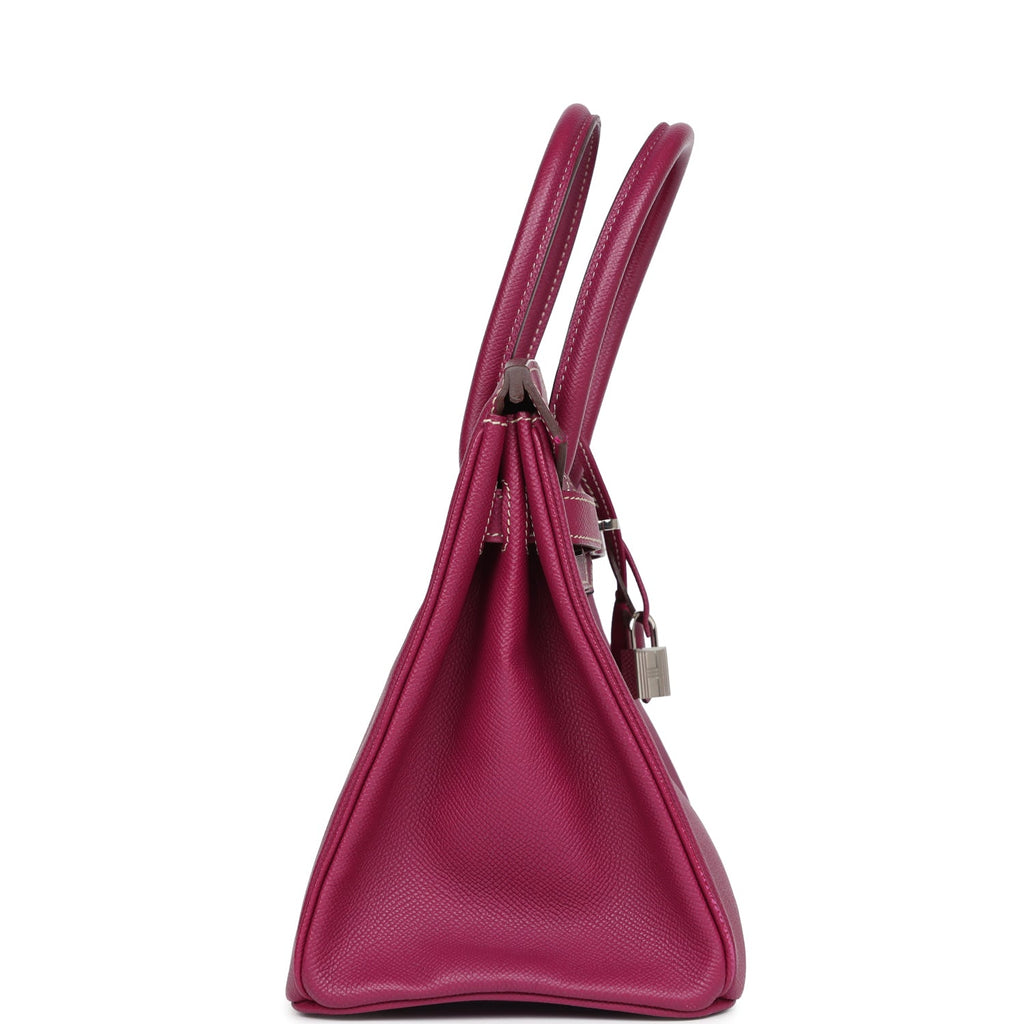 Birkin 30 Tosca Candy Epsom Palladium Hardware Bag
