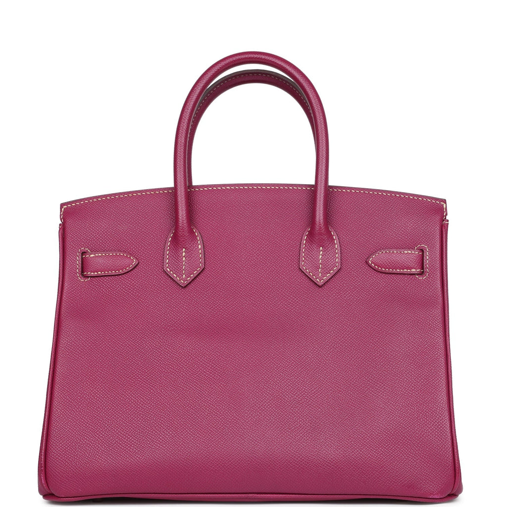 Birkin 30 Tosca Candy Epsom Palladium Hardware Bag