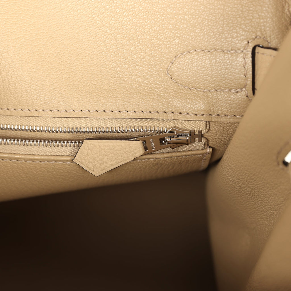 Birkin 30 Trench Togo Palladium Hardware Bag