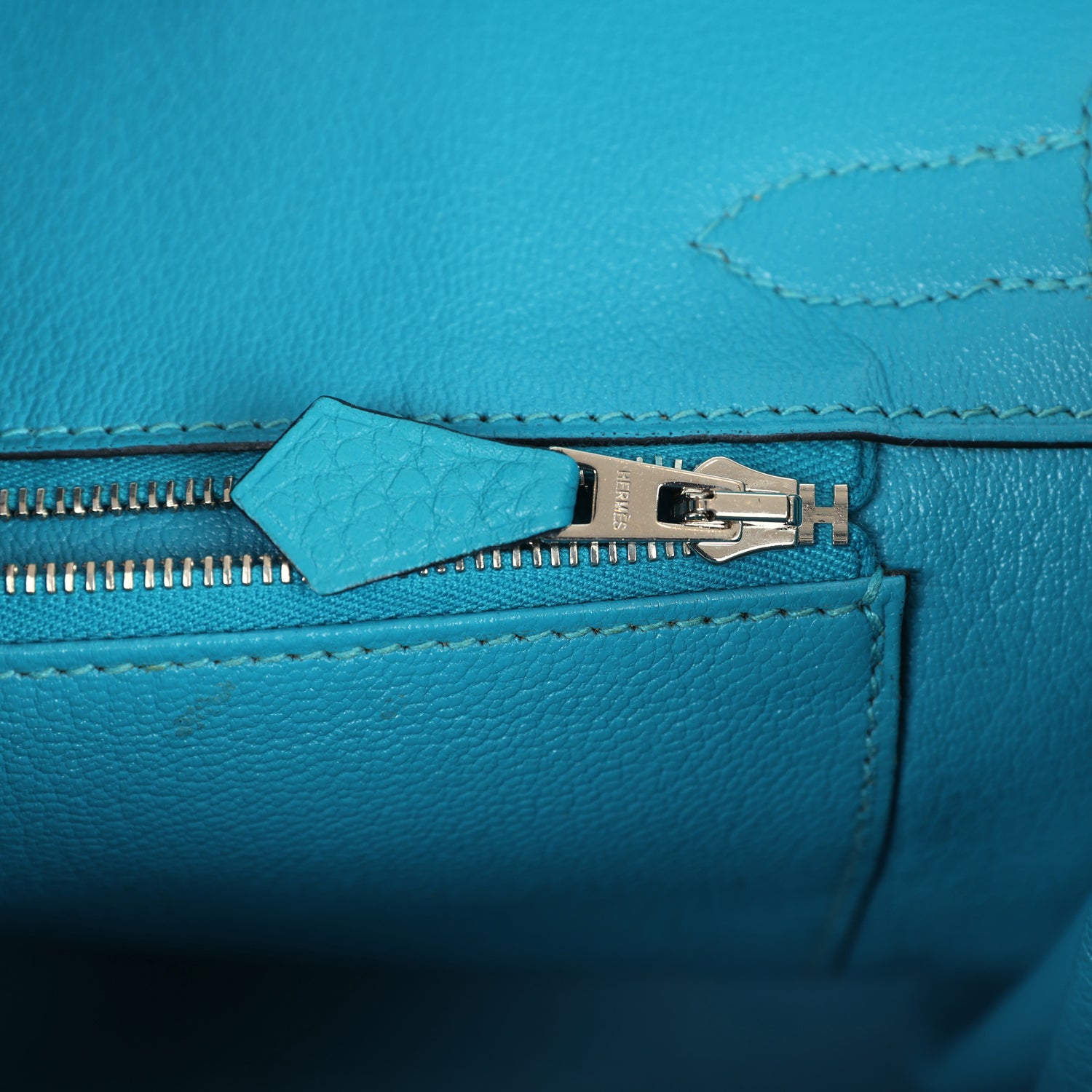 Birkin 30 Turquoise Clemence Palladium Hardware Bag