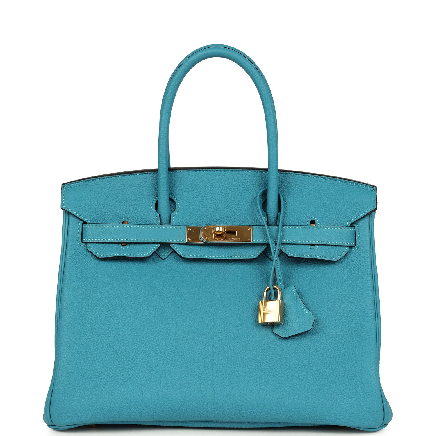 Birkin 30 Turquoise Togo Gold Hardware Bag