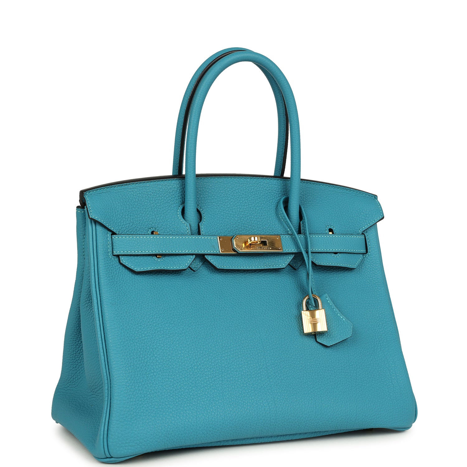 Birkin 30 Turquoise Togo Gold Hardware Bag