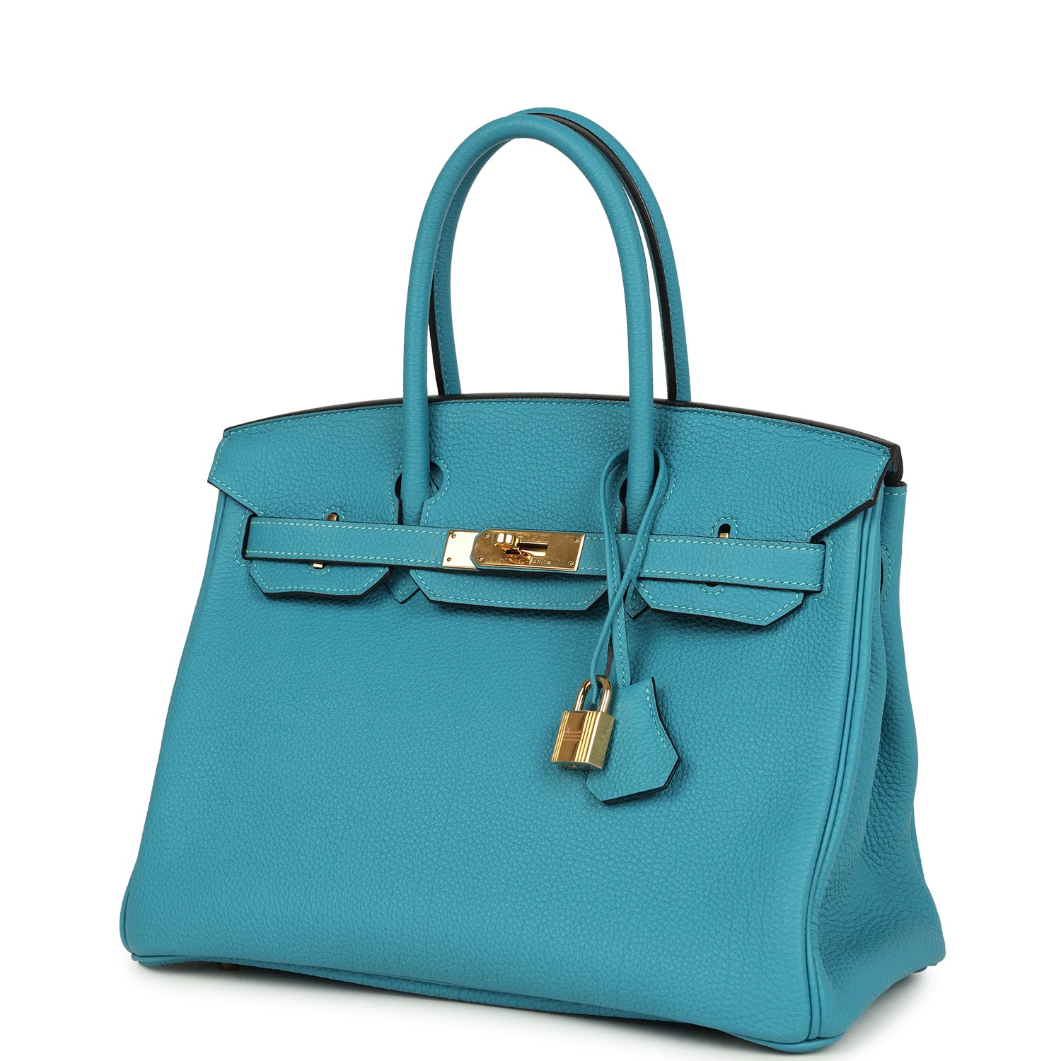 Birkin 30 Turquoise Togo Gold Hardware Bag