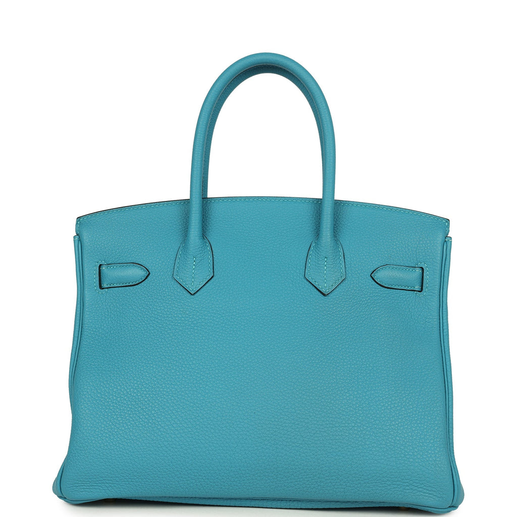Birkin 30 Turquoise Togo Gold Hardware Bag